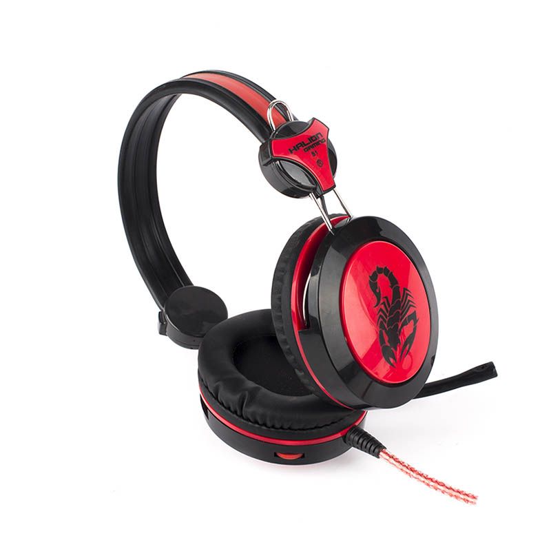 HEADSET GAMER HALION SCORPION S1 ROJO